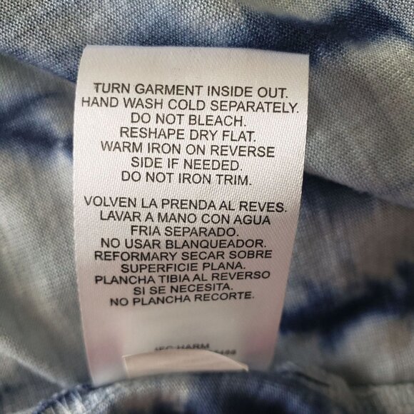 RXB Woman NWT Size L Long Sleeve Tie Dye Fringed Waterfall Front Cardigan BOHO - Picture 5 of 6